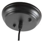 GLOBOSTAR® ALDO 01058 Vintage Κρεμαστό Φωτιστικό Οροφής με Ντουί 1 x E27 AC 220-240V IP20 - Μαύρο - Μ13 x Π13 x Υ27cm - Image 7