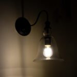 GLOBOSTAR® LILLY 01064 Vintage Φωτιστικό Τοίχου - Απλίκα με Ντουί 1 x E27 AC 220-240V IP20 - Μαύρο & Διάφανο - Μ38 x Π20 x Υ37cm - Image 3