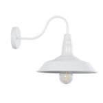 GLOBOSTAR® RAY 01066 Vintage Φωτιστικό Τοίχου - Απλίκα με Ντουί 1 x E27 AC 220-240V IP20 - Λευκό - Μ26 x Π37 x Υ32cm - Image 5
