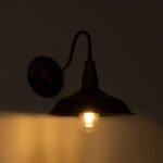 GLOBOSTAR® RAY 01067 Vintage Φωτιστικό Τοίχου - Απλίκα με Ντουί 1 x E27 AC 220-240V IP20 - Χάλκινο Εφέ Σκουριάς - Μ26 x Π37 x Υ32cm - Image 3