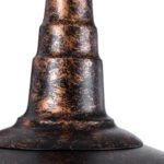 GLOBOSTAR® RAY 01067 Vintage Φωτιστικό Τοίχου - Απλίκα με Ντουί 1 x E27 AC 220-240V IP20 - Χάλκινο Εφέ Σκουριάς - Μ26 x Π37 x Υ32cm - Image 7