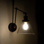 GLOBOSTAR® BINGLEY 01068 Vintage Φωτιστικό Τοίχου - Απλίκα με Ντουί 1 x E27 AC 220-240V IP20 - Διάφανο & Χρυσό - Μ18 x Π40 x Υ43cm - Image 3