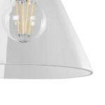 GLOBOSTAR® BINGLEY 01068 Vintage Φωτιστικό Τοίχου - Απλίκα με Ντουί 1 x E27 AC 220-240V IP20 - Διάφανο & Χρυσό - Μ18 x Π40 x Υ43cm - Image 6