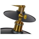 GLOBOSTAR® MINIMALL 01069 Vintage Φωτιστικό Τοίχου - Απλίκα με Ντουί 2 x E27 AC 220-240V IP20 - Μαύρο & Χρυσό - Μ30 x Π60 x Υ18cm - Image 6