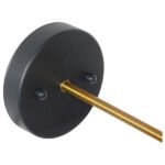 GLOBOSTAR® MINIMALL 01069 Vintage Φωτιστικό Τοίχου - Απλίκα με Ντουί 2 x E27 AC 220-240V IP20 - Μαύρο & Χρυσό - Μ30 x Π60 x Υ18cm - Image 8