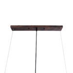 GLOBOSTAR® CANAL 01070 Vintage Κρεμαστό Φωτιστικό Οροφής με Ντουί 5 x E27 AC 220-240V IP20 - Χάλκινο Εφέ Σκουριάς - Μ88 x Π5 x Υ7cm - Image 9