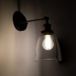 GLOBOSTAR® LYDIA 01071 Vintage Φωτιστικό Τοίχου - Απλίκα με Ντουί 1 x E27 AC 220-240V IP20 - Μαύρο & Χρυσό - Μ14 x Π26 x Υ30cm - Image 3