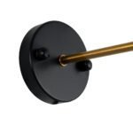 GLOBOSTAR® LYDIA 01071 Vintage Φωτιστικό Τοίχου - Απλίκα με Ντουί 1 x E27 AC 220-240V IP20 - Μαύρο & Χρυσό - Μ14 x Π26 x Υ30cm - Image 7