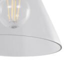 GLOBOSTAR® BINGLEY 01074 Vintage Φωτιστικό Τοίχου - Απλίκα με Ντουί 1 x E27 AC 220-240V IP20 - Διάφανο & Χρυσό - Μ18 x Π28 x Υ25cm - Image 6