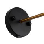 GLOBOSTAR® BINGLEY 01074 Vintage Φωτιστικό Τοίχου - Απλίκα με Ντουί 1 x E27 AC 220-240V IP20 - Διάφανο & Χρυσό - Μ18 x Π28 x Υ25cm - Image 8