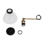 GLOBOSTAR® BINGLEY 01074 Vintage Φωτιστικό Τοίχου - Απλίκα με Ντουί 1 x E27 AC 220-240V IP20 - Διάφανο & Χρυσό - Μ18 x Π28 x Υ25cm - Image 9