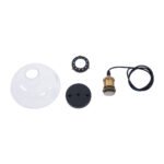 GLOBOSTAR® BINGLEY 01075 Vintage Κρεμαστό Φωτιστικό Οροφής με Ντουί 1 x E27 AC 220-240V IP20 - Διάφανο & Χρυσό - Μ24.5 x Π24.5 x Υ15cm - Image 10