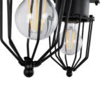 GLOBOSTAR® TORO 01079 Vintage Φωτιστικό Τοίχου - Απλίκα με Ντουί 2 x E27 AC 220-240V IP20 - Μαύρο - Μ44 x Π33 x Υ21cm - Image 6