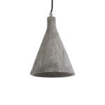 GLOBOSTAR® VOLCANO 01080 Μοντέρνο Κρεμαστό Φωτιστικό Οροφής με Ντουί 1 x E27 AC 220-240V IP20 - Γκρι - Μ17 x Π17 x Υ24cm - Image 2