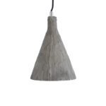 GLOBOSTAR® VOLCANO 01080 Μοντέρνο Κρεμαστό Φωτιστικό Οροφής με Ντουί 1 x E27 AC 220-240V IP20 - Γκρι - Μ17 x Π17 x Υ24cm - Image 4