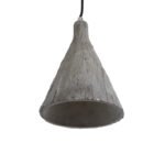 GLOBOSTAR® VOLCANO 01080 Μοντέρνο Κρεμαστό Φωτιστικό Οροφής με Ντουί 1 x E27 AC 220-240V IP20 - Γκρι - Μ17 x Π17 x Υ24cm - Image 5