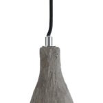 GLOBOSTAR® VOLCANO 01080 Μοντέρνο Κρεμαστό Φωτιστικό Οροφής με Ντουί 1 x E27 AC 220-240V IP20 - Γκρι - Μ17 x Π17 x Υ24cm - Image 7