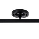 GLOBOSTAR® CANNES 01082 Μοντέρνο Φωτιστικό Οροφής με Ντουί 4 x E27 AC 220-240V IP20 - Μαύρο - Μ108 x Π12 x Υ48cm - Image 10