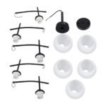 GLOBOSTAR® LUNA 01088 Μοντέρνο Φωτιστικό Οροφής με Ντουί 5 x E27 AC 220-240V IP20 - Λευκό & Μαύρο - Μ60 x Π60 x Υ43cm - Image 9