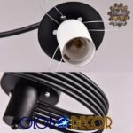 GLOBOSTAR® SELINA 01090 Μοντέρνο Φωτιστικό Οροφής με Ντουί 5 x E27 AC 220-240V IP20 - Μαύρο & Λευκό - Μ63 x Π63 x Υ47cm - Image 11