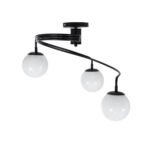 GLOBOSTAR® SELINA 01089 Μοντέρνο Φωτιστικό Οροφής με Ντουί 3 x E27 AC 220-240V IP20 - Μαύρο & Λευκό - Μ60 x Π60 x Υ45cm - Image 2