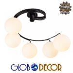 GLOBOSTAR® SELINA 01090 Μοντέρνο Φωτιστικό Οροφής με Ντουί 5 x E27 AC 220-240V IP20 - Μαύρο & Λευκό - Μ63 x Π63 x Υ47cm - Image 4