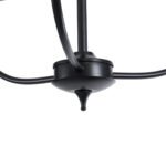 GLOBOSTAR® LIMI 01091 Vintage Κρεμαστό Φωτιστικό Οροφής με Ντουί 3 x E14 AC 220-240V IP20 - Μαύρο & Χρυσό - Μ55 x Π55 x Υ55cm - Image 10