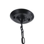 GLOBOSTAR® LIMI 01091 Vintage Κρεμαστό Φωτιστικό Οροφής με Ντουί 3 x E14 AC 220-240V IP20 - Μαύρο & Χρυσό - Μ55 x Π55 x Υ55cm - Image 11