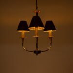 GLOBOSTAR® LIMI 01091 Vintage Κρεμαστό Φωτιστικό Οροφής με Ντουί 3 x E14 AC 220-240V IP20 - Μαύρο & Χρυσό - Μ55 x Π55 x Υ55cm - Image 3