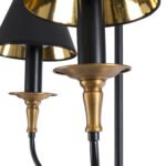 GLOBOSTAR® LIMI 01091 Vintage Κρεμαστό Φωτιστικό Οροφής με Ντουί 3 x E14 AC 220-240V IP20 - Μαύρο & Χρυσό - Μ55 x Π55 x Υ55cm - Image 9