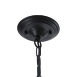 GLOBOSTAR® LIMI 01092 Vintage Κρεμαστό Φωτιστικό Οροφής με Ντουί 6 x E14 AC 220-240V IP20 - Μαύρο & Χρυσό - Μ70 x Π70 x Υ60cm - Image 10