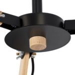 GLOBOSTAR® OLD SCHOOL 01093 Μοντέρνο Φωτιστικό Οροφής με Ντουί 3 x E27 AC 220-240V IP20 - Μαύρο & Μπεζ - Μ75 x Π75 x Υ35cm - Image 8