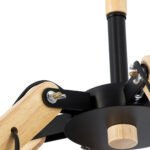 GLOBOSTAR® OLD SCHOOL 01094 Μοντέρνο Φωτιστικό Οροφής με Ντουί 6 x E27 AC 220-240V IP20 - Μαύρο & Μπεζ - Μ75 x Π75 x Υ40cm - Image 9