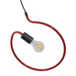 GLOBOSTAR® LIBBY 01095-1 Παιδικό Κρεμαστό Φωτιστικό Οροφής με Ντουί 1 x E27 AC 220-240V IP20 - Κόκκινο - Μ28 x Π28 x Υ16cm - Image 6