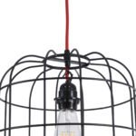 GLOBOSTAR® PARROT 01099 Μοντέρνο Κρεμαστό Φωτιστικό Οροφής με Ντουί 1 x E27 AC 220-240V IP20 - Μαύρο - Μ28 x Π28 x Υ30cm - Image 8