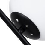 GLOBOSTAR® ELFIS 01100 Μοντέρνο Επιτραπέζιο Φωτιστικό Πορτατίφ με Ντουί 1 x E27 AC 220-240V IP20 - Μαύρο & Λευκό - Μ22 x Π27 x Υ41cm - Image 8