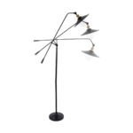 GLOBOSTAR® WYNGE 01101 Vintage Επιδαπέδιο Φωτιστικό με Ντουί 1 x E27 AC 220-240V IP20 - Μαύρο & Χρυσό - Μ95 x Π27 x Υ174cm - Image 6