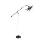 GLOBOSTAR® WYNGE 01101 Vintage Επιδαπέδιο Φωτιστικό με Ντουί 1 x E27 AC 220-240V IP20 - Μαύρο & Χρυσό - Μ95 x Π27 x Υ174cm - Image 7