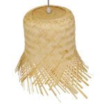 GLOBOSTAR® HAWAII 01103 Boho Κρεμαστό Φωτιστικό Οροφής με Ντουί 1 x E27 AC 220-240V IP20 - Μπεζ - Μ40 x Π40 x Y43cm - Image 3