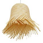 GLOBOSTAR® HAWAII 01103 Boho Κρεμαστό Φωτιστικό Οροφής με Ντουί 1 x E27 AC 220-240V IP20 - Μπεζ - Μ40 x Π40 x Y43cm - Image 5