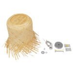 GLOBOSTAR® HAWAII 01103 Boho Κρεμαστό Φωτιστικό Οροφής με Ντουί 1 x E27 AC 220-240V IP20 - Μπεζ - Μ40 x Π40 x Y43cm - Image 7