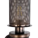 GLOBOSTAR® RAZA 01105 Vintage Φωτιστικό Τοίχου - Απλίκα με Ντουί 1 x E27 AC 220-240V IP20 - Χάλκινο - Μ13 x Π12 x Υ38cm - Image 6