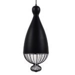 GLOBOSTAR® CARNEL 01106 Vintage Κρεμαστό Φωτιστικό Οροφής με Ντουί 1 x E27 AC 220-240V IP20 - Μαύρο - Μ26 x Π26 x Υ70cm - Image 3