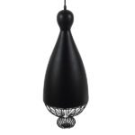 GLOBOSTAR® CARNEL 01106 Vintage Κρεμαστό Φωτιστικό Οροφής με Ντουί 1 x E27 AC 220-240V IP20 - Μαύρο - Μ26 x Π26 x Υ70cm - Image 4