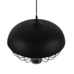 GLOBOSTAR® SOBRINO 01108 Vintage Κρεμαστό Φωτιστικό Οροφής με Ντουί 1 x E27 AC 220-240V IP20 - Μαύρο - Μ46 x Π46 x Υ50cm - Image 7