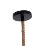 GLOBOSTAR® CRANE 01109 Vintage Κρεμαστό Φωτιστικό Οροφής με Ντουί 1 x E27 AC 220-240V IP20 - Μαύρο & Μπεζ - Μ36 x Π36 x Υ30cm - Image 10