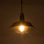 GLOBOSTAR® CRANE 01109 Vintage Κρεμαστό Φωτιστικό Οροφής με Ντουί 1 x E27 AC 220-240V IP20 - Μαύρο & Μπεζ - Μ36 x Π36 x Υ30cm - Image 3