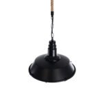 GLOBOSTAR® CRANE 01109 Vintage Κρεμαστό Φωτιστικό Οροφής με Ντουί 1 x E27 AC 220-240V IP20 - Μαύρο & Μπεζ - Μ36 x Π36 x Υ30cm - Image 6