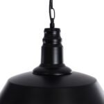 GLOBOSTAR® CRANE 01109 Vintage Κρεμαστό Φωτιστικό Οροφής με Ντουί 1 x E27 AC 220-240V IP20 - Μαύρο & Μπεζ - Μ36 x Π36 x Υ30cm - Image 8