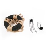 GLOBOSTAR® MARBELLA 01116 Vintage Κρεμαστό Φωτιστικό Οροφής με Ντουί 8 x E27 AC 220-240V IP20 - Μαύρο & Μπεζ - Μ60 x Π60 x Υ60cm - Image 11